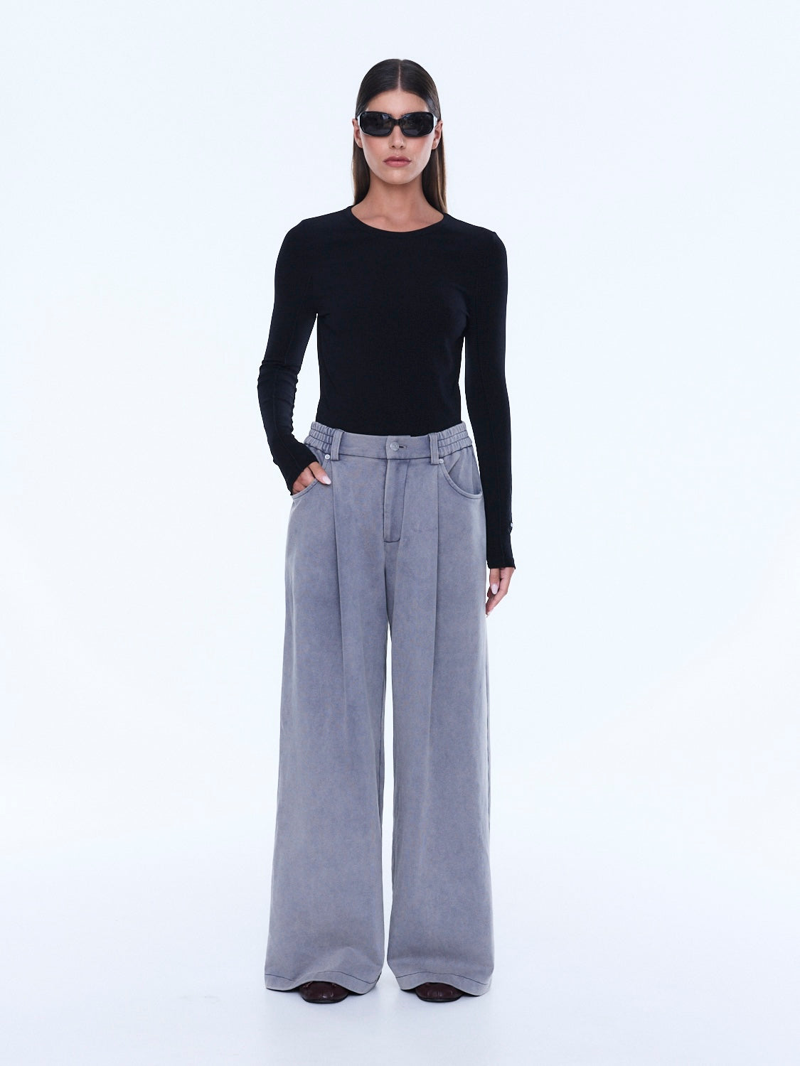 Iva Jersey Pant - Dove Grey by Ena Pelly