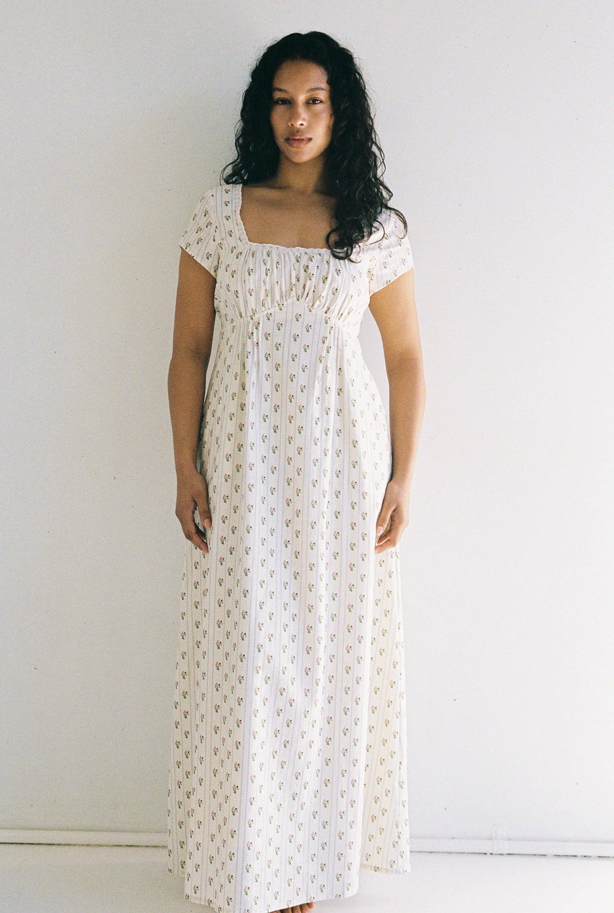 Irina Maxi Dress Poppy Stripe by Juni