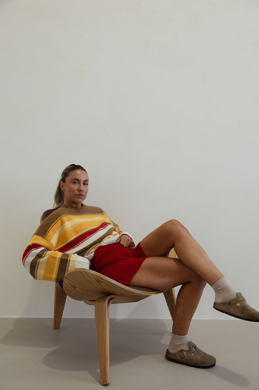 Isabel Knit - Autumn Stripe by By Billie
