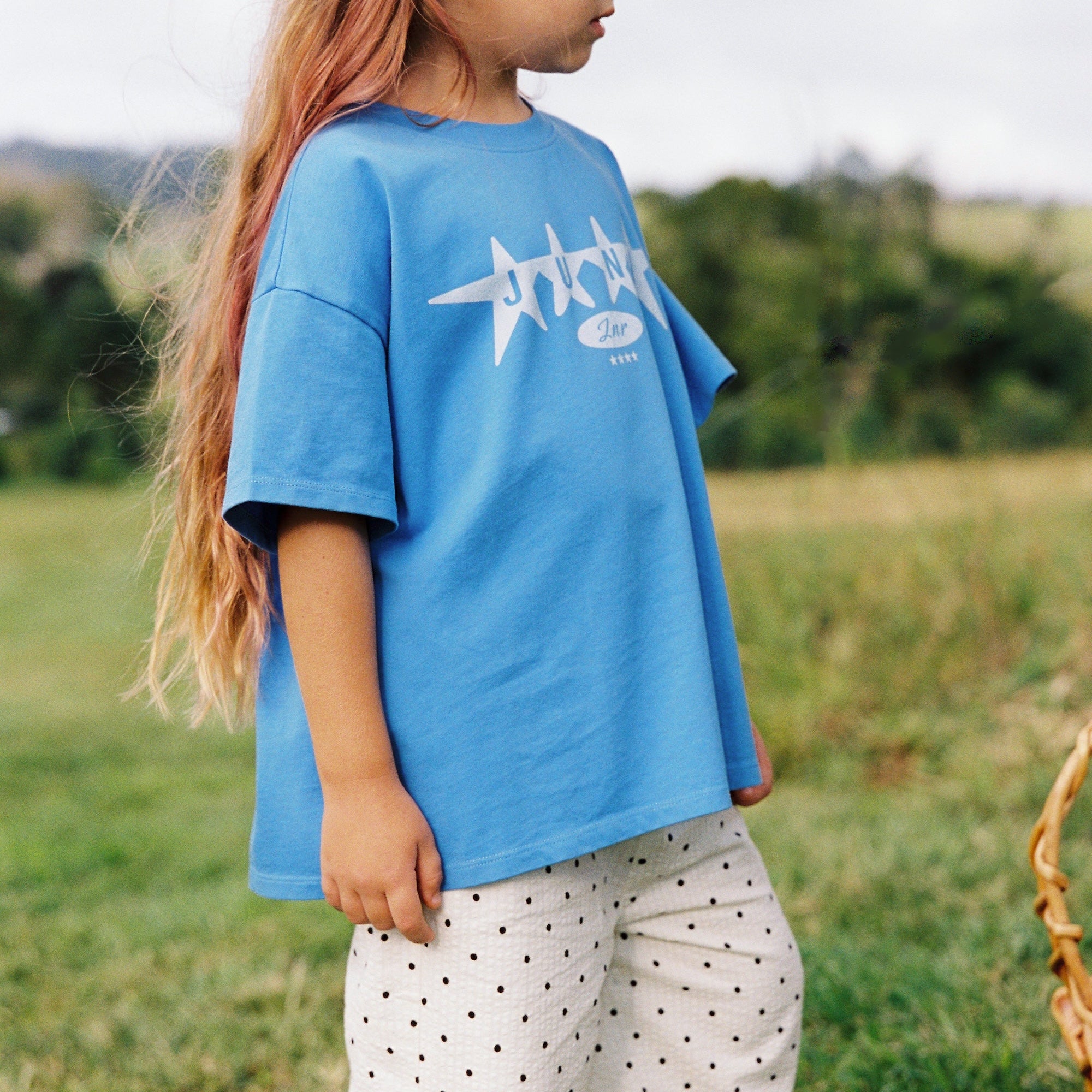 Jnr Star Tee - Azure by Juni