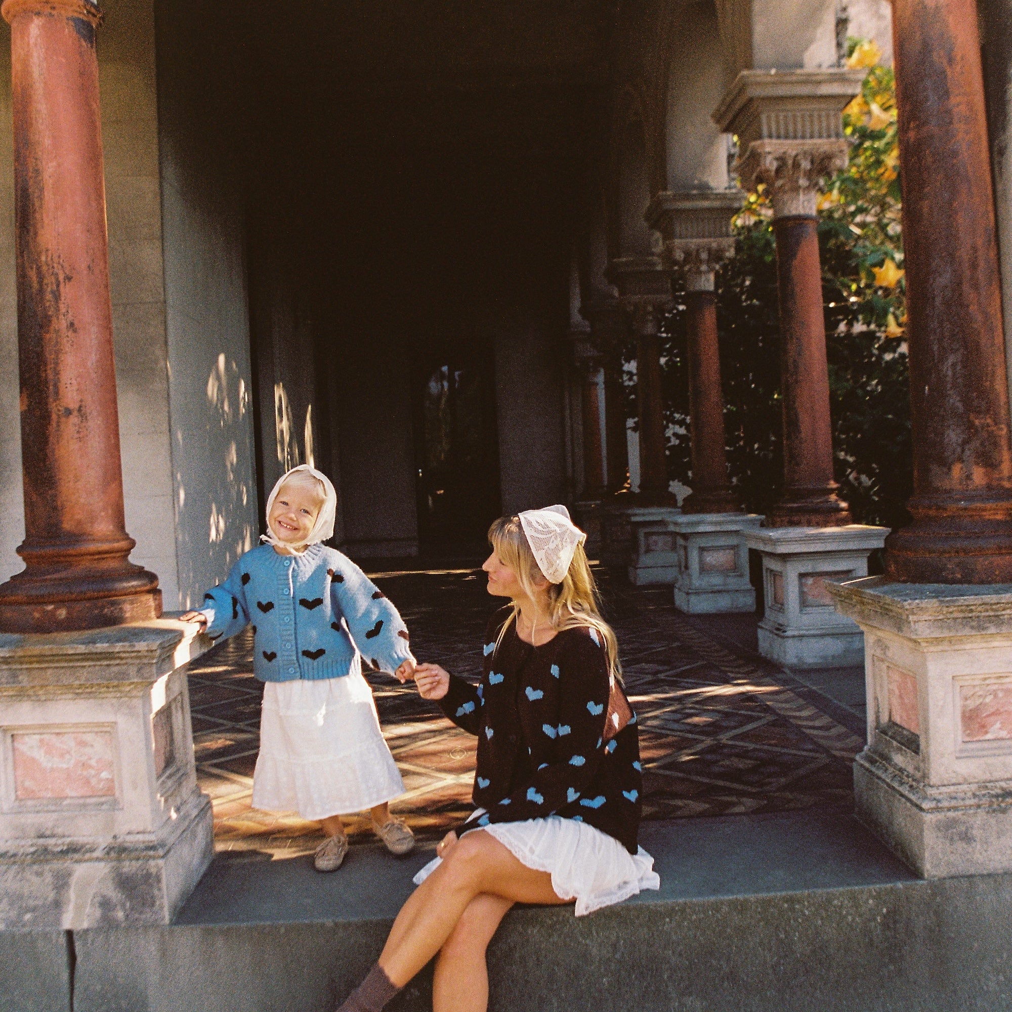 mother and daughter matching cardigan by Juni