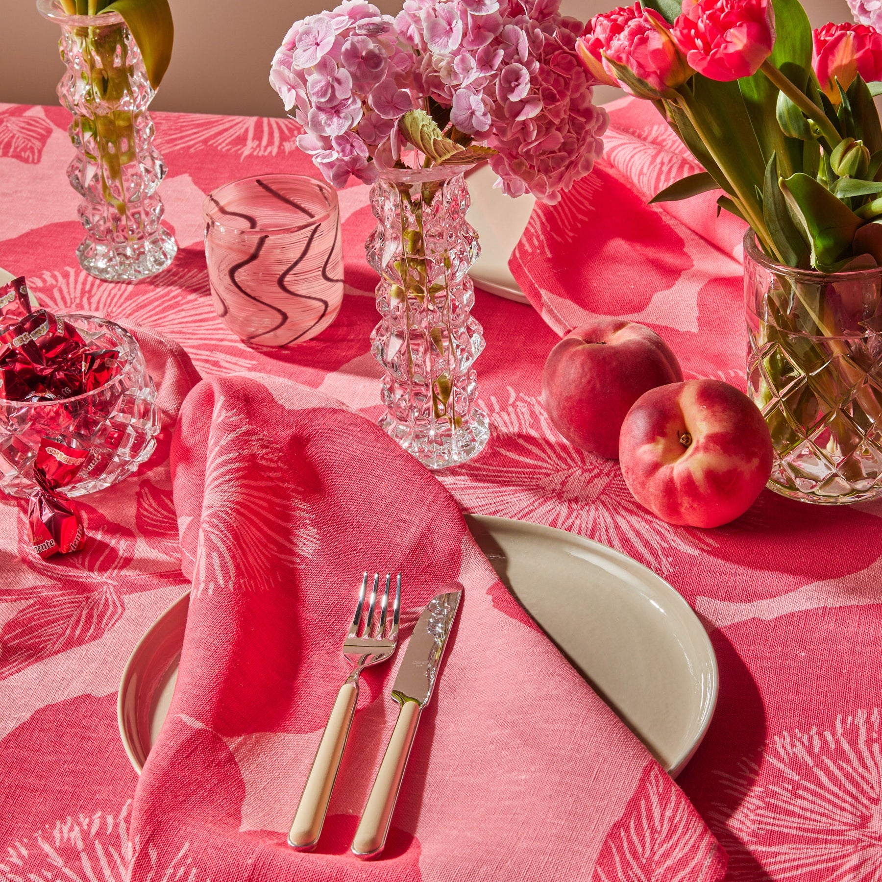 Jardin Pink Napkins (Set of 4) by Bonnie & Neil