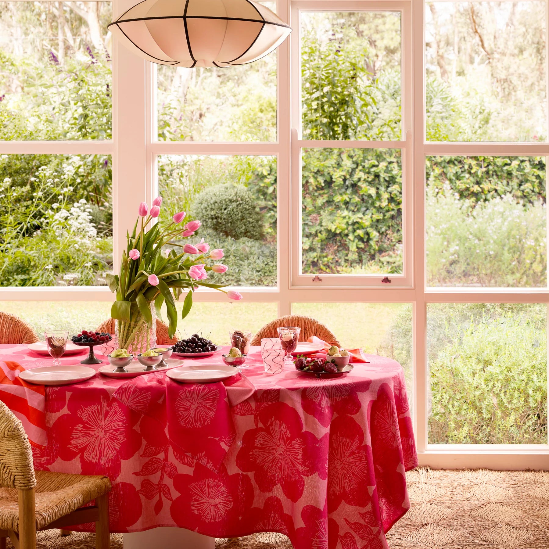 Jardin Pink Napkins by Bonnie & Neil