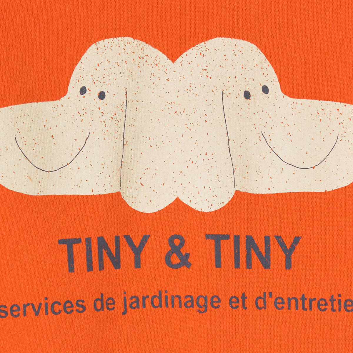 Close up view of Tiny & Tiny Graphic Sweatshirt - Summer Red