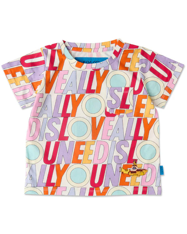 Kip & Co x The Beatles All You Need Is Love Organic Cotton Kids T-Shirt