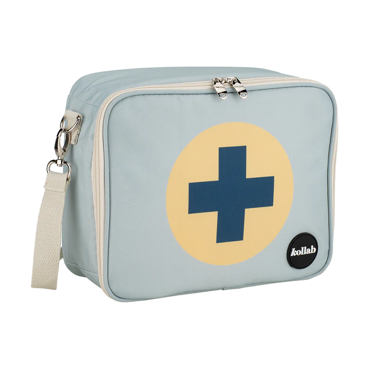 kollab first aid kit in light blue