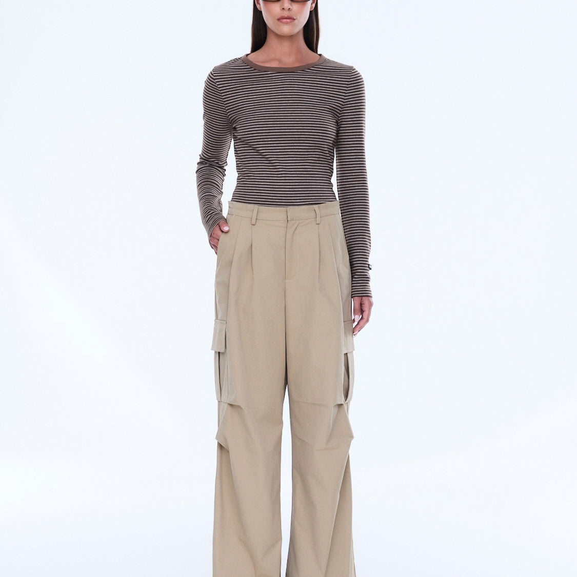Lainey Cargo Pant - Sand by Ena Pelly