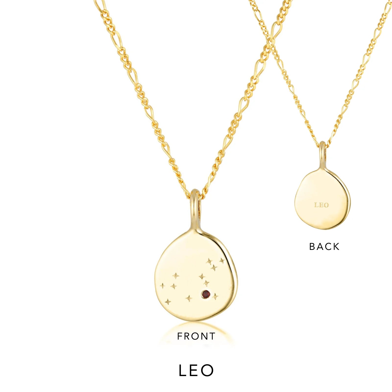 Zodiac Leo Necklace Gold by Linda Tahija