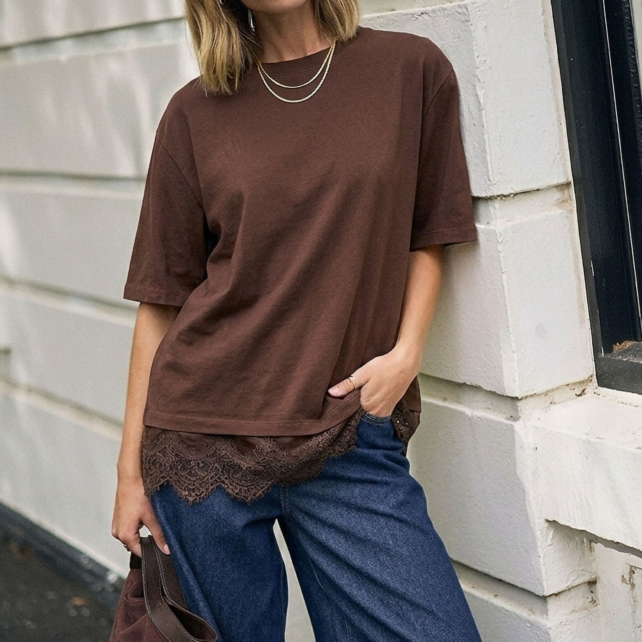 Lacey Tee - Chocolate by Ceres Life
