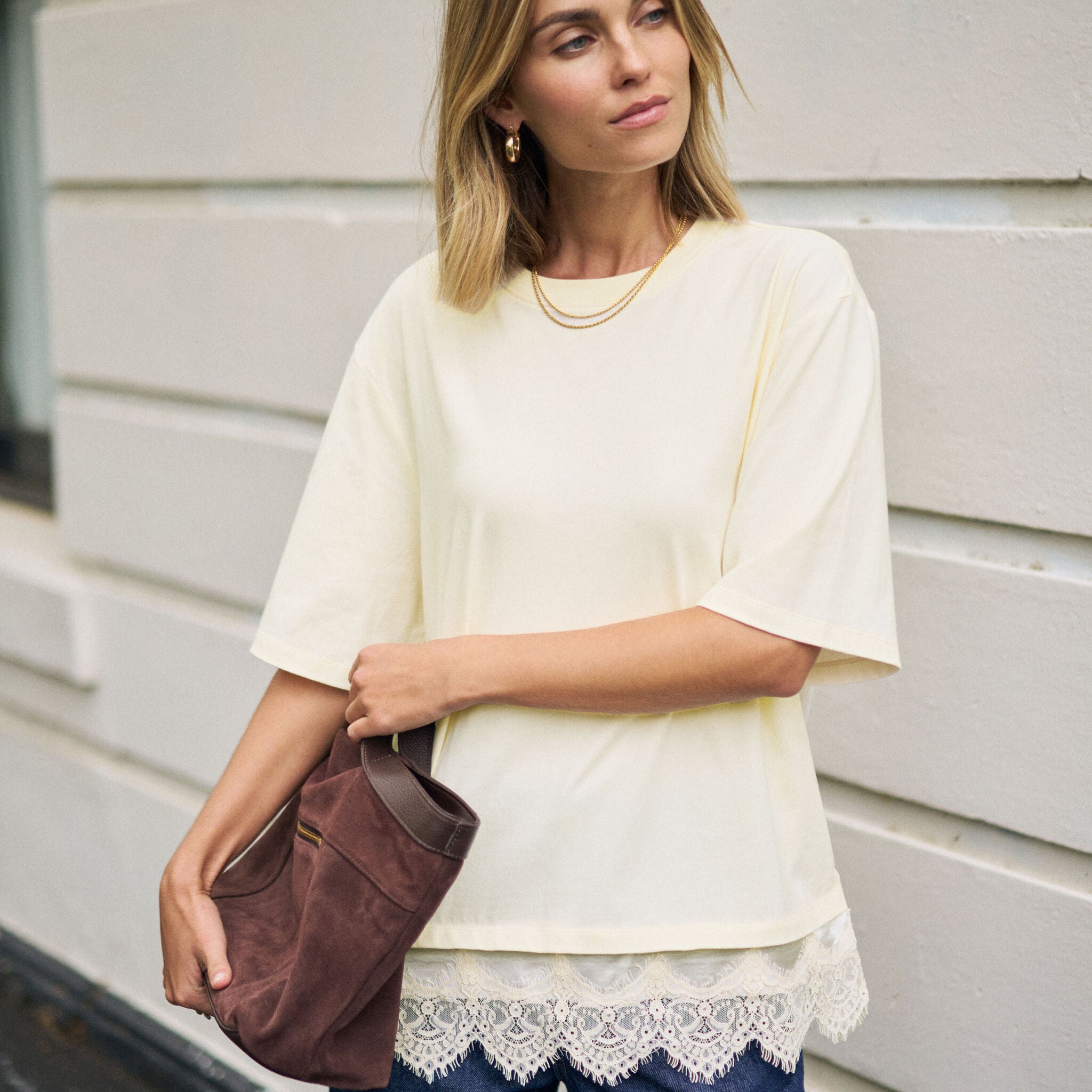 Lacey Tee - Marshmallow by Ceres Life