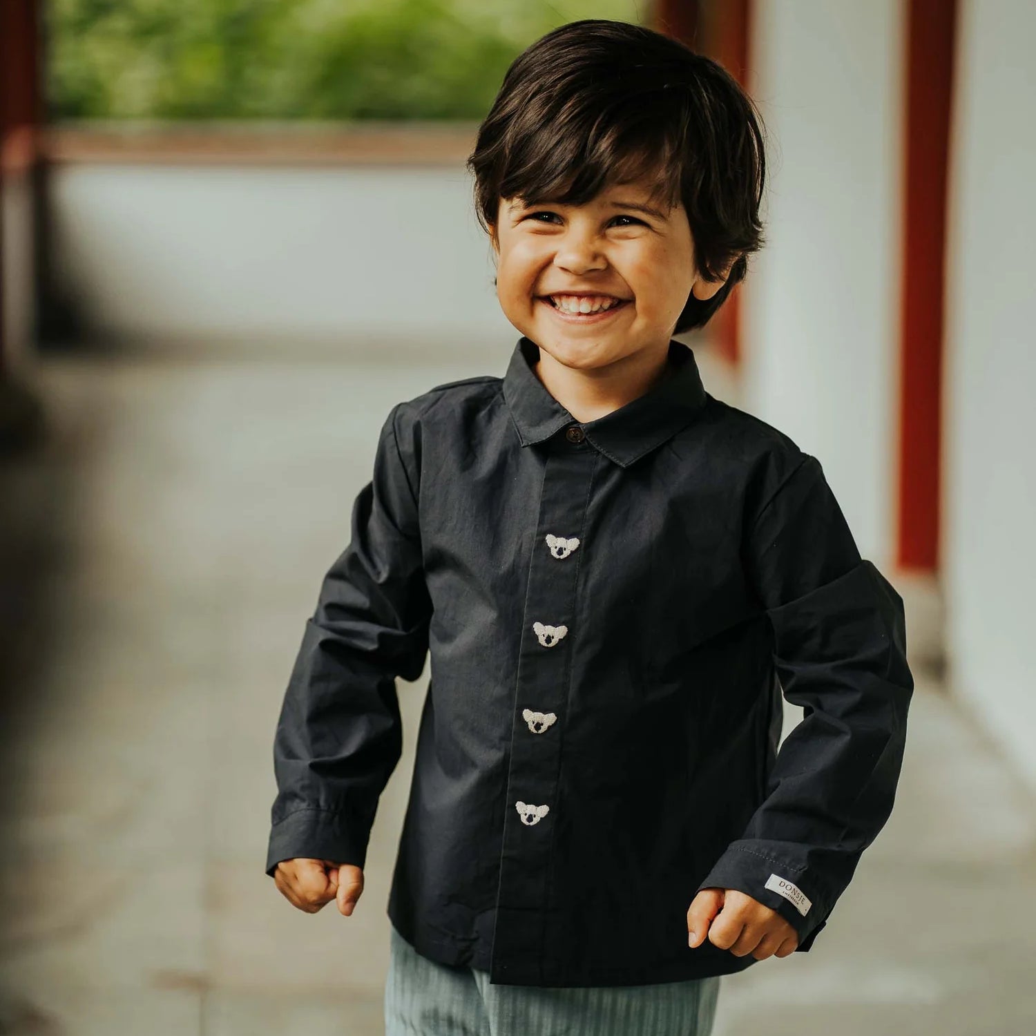 boy wearing blue koala shirt by Donsje - Lauden Shirt