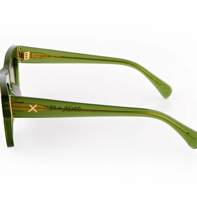 Le Boss Olive green sunglasses by Oscar & Frank-