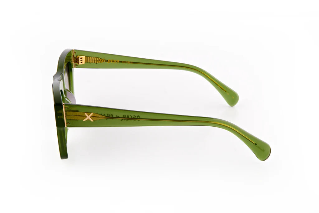Le Boss Olive green sunglasses by Oscar & Frank-