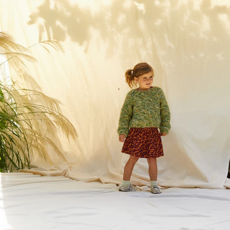 Leroy kids jumper emerald by Sage and Clare