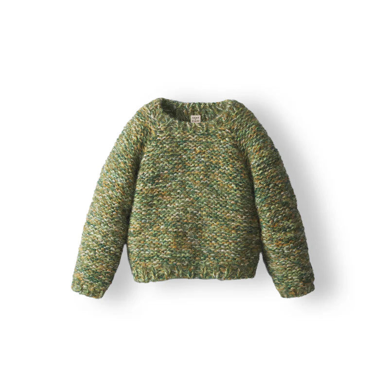 Leroy kids jumper emerald by Sage and Clare