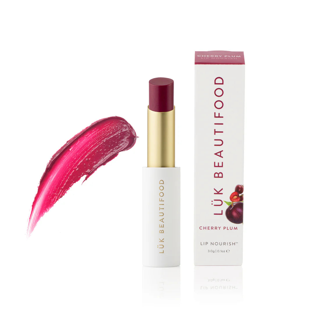 Lip Nourish Cherry Plum Luk Beautifood Natural Lip Stick