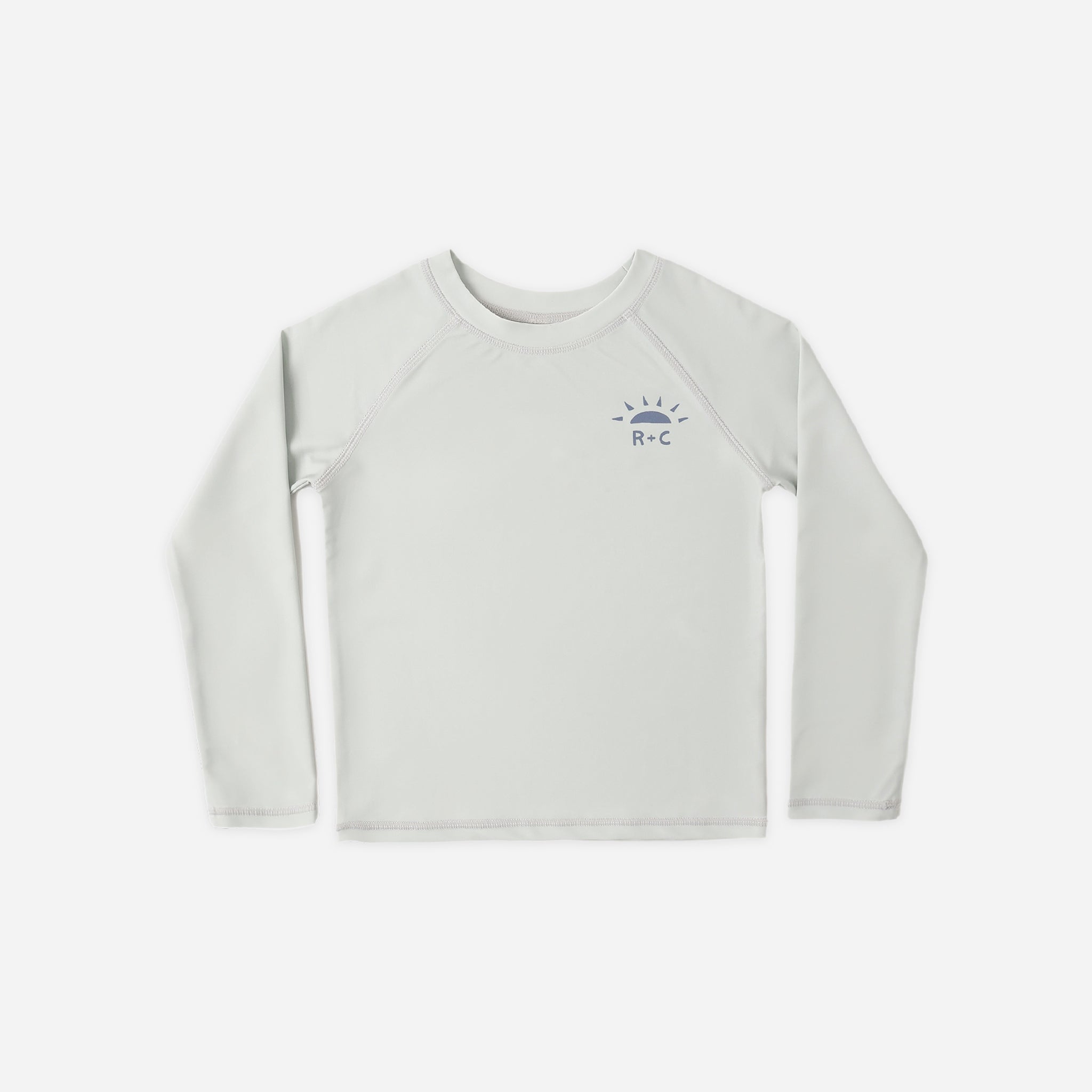 Front view of the Long Sleeve Rashguard Seafoam | Rylee + Cru