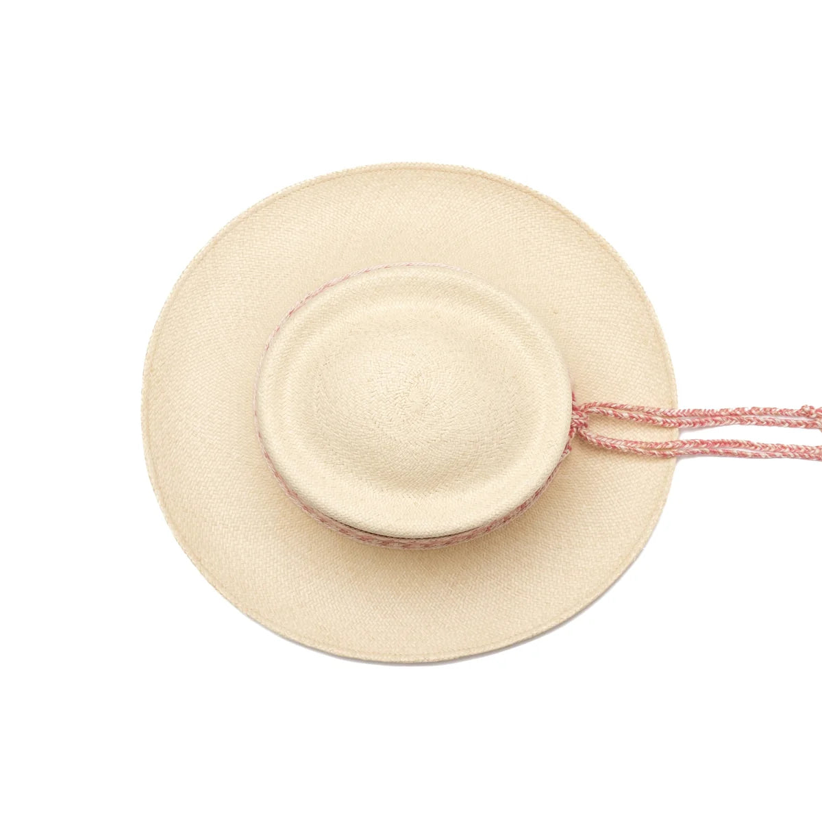 Lorna Murray Whitsundays Panama Hat Salt Bush Ariel view with pink hatband