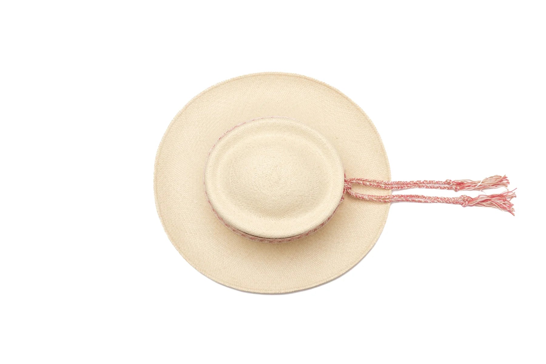 Lorna Murray Whitsundays Panama Hat Salt Bush Ariel view with pink hatband