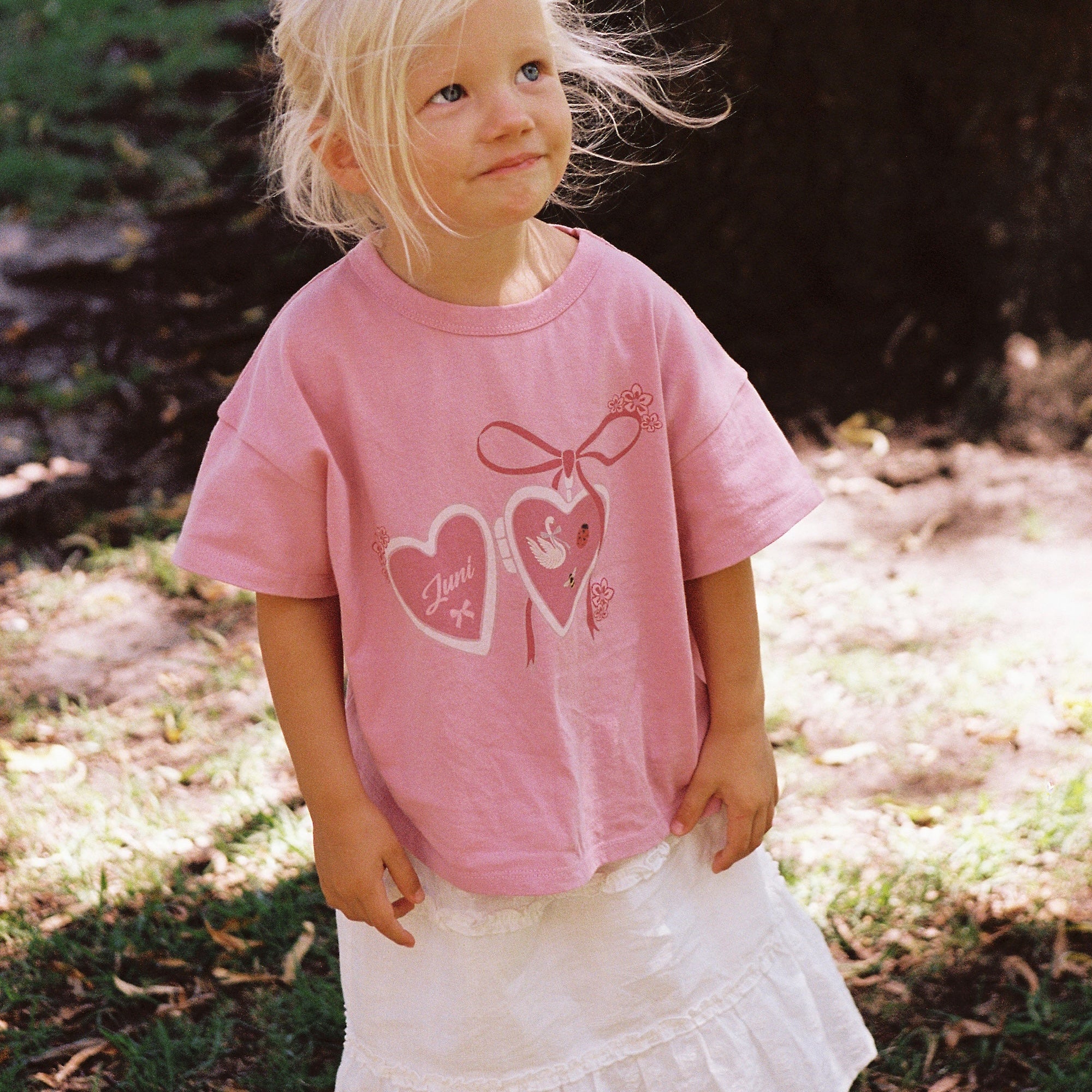 Love Locket Tee Pink by Juni