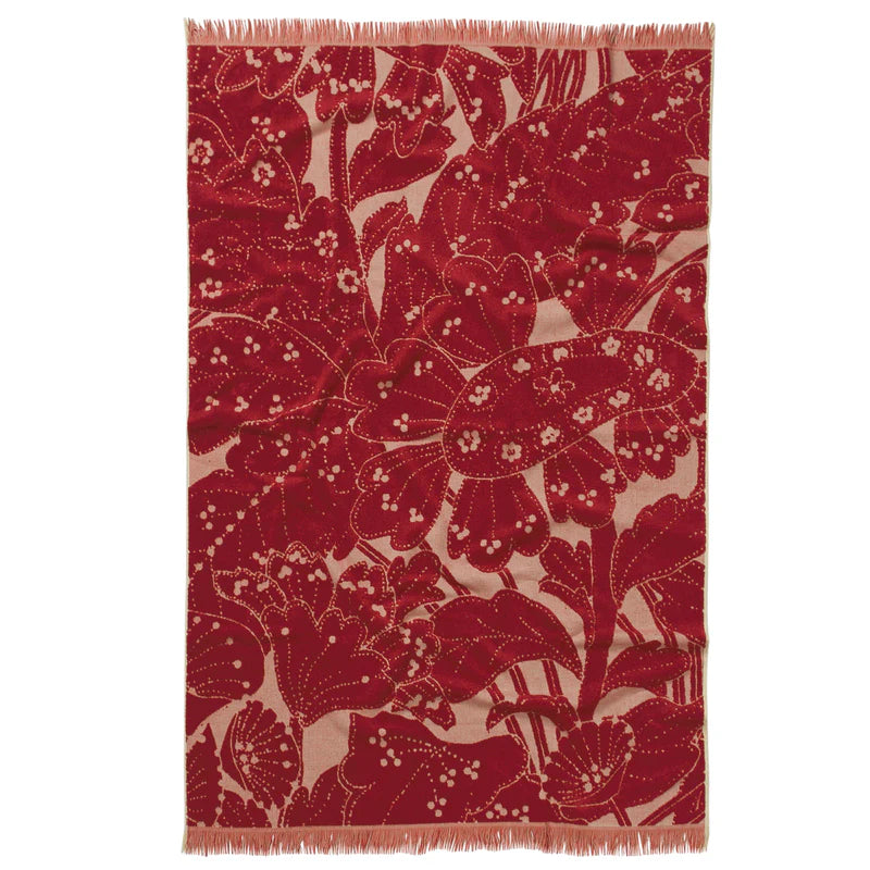Lucia Bath Sheet crimson by Sage & Clare