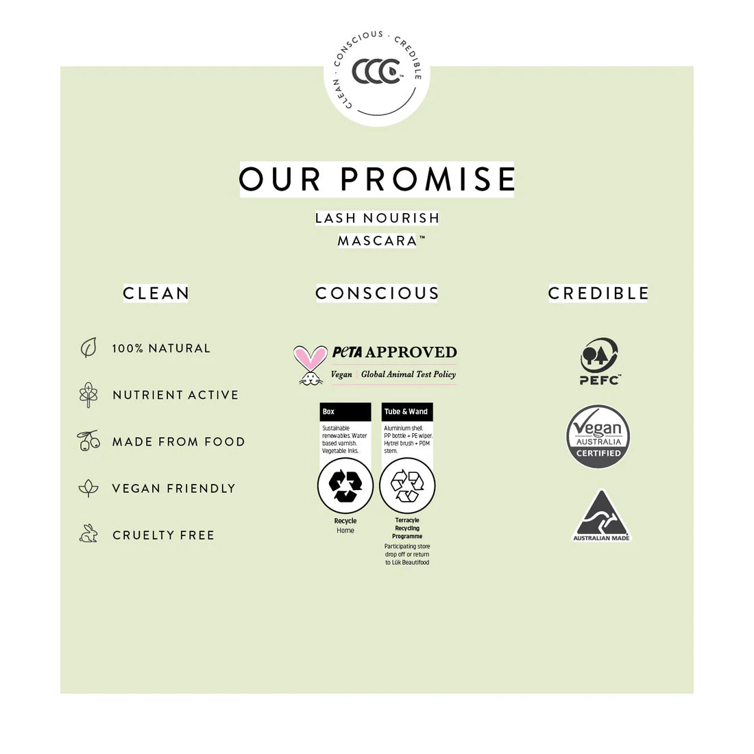 Natural mascara - vegan and cruelty free