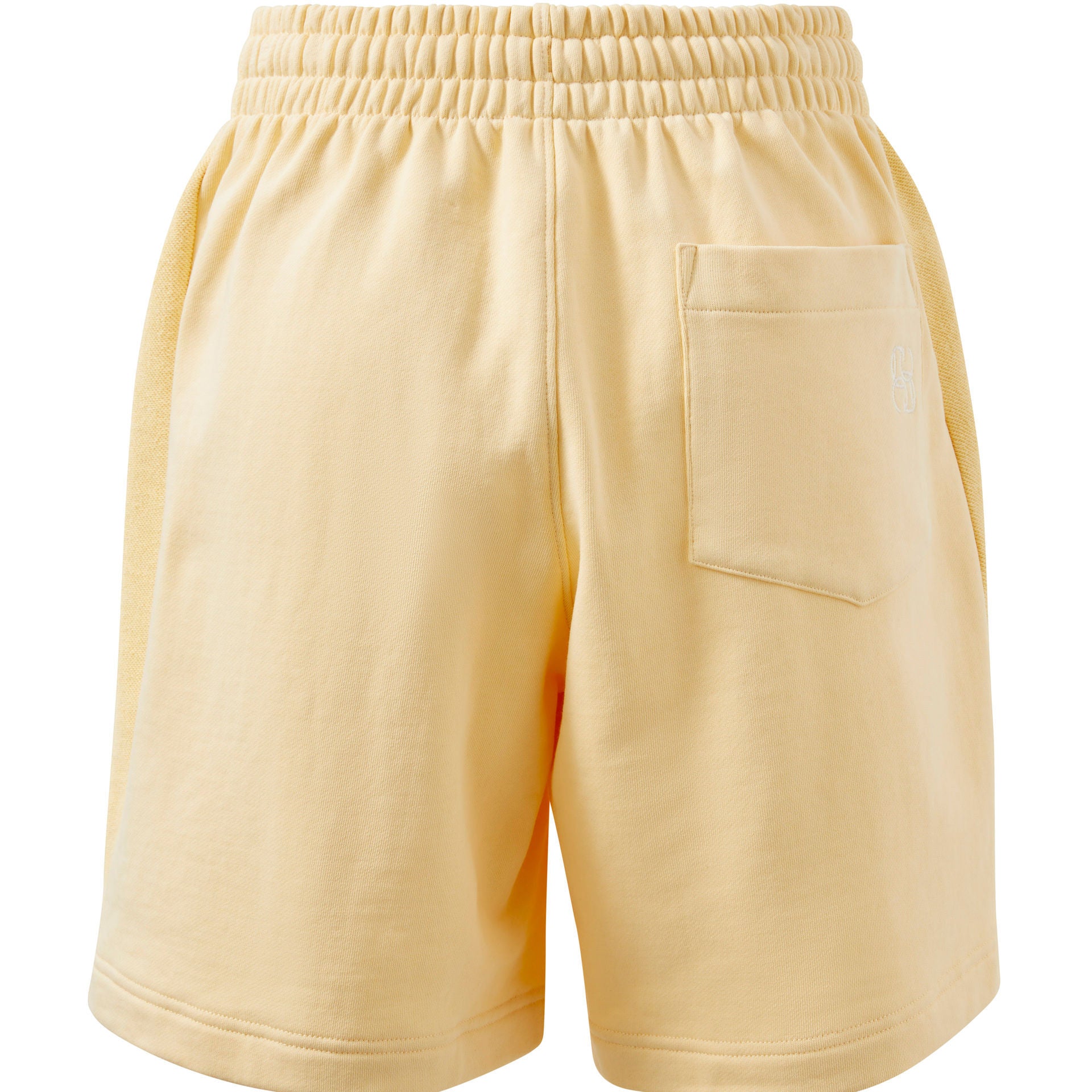the back view of Lulu reverse panel short sunny yellow by Ceres Life