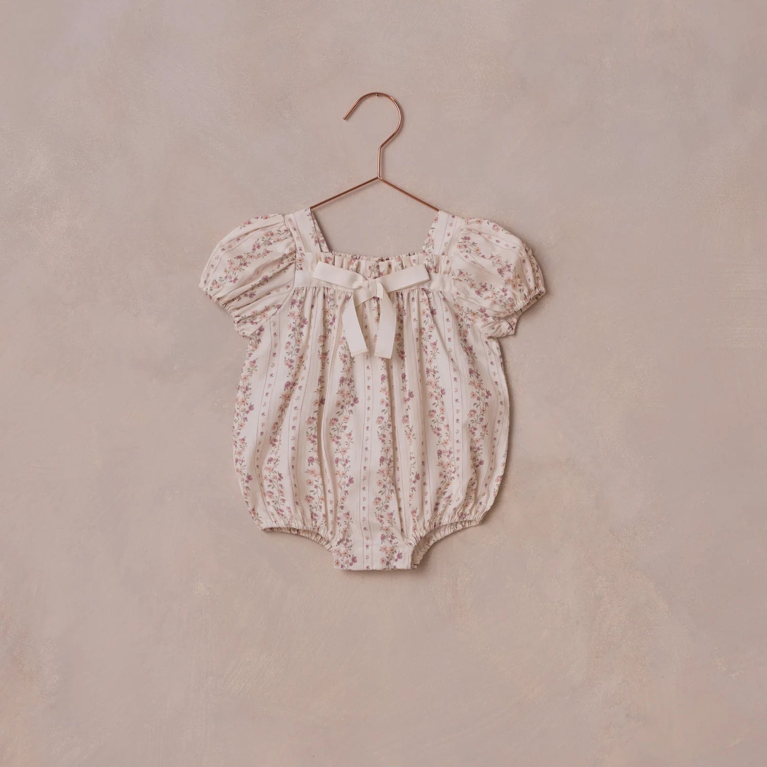 Lyla Romper Floral Stripe by Noralee