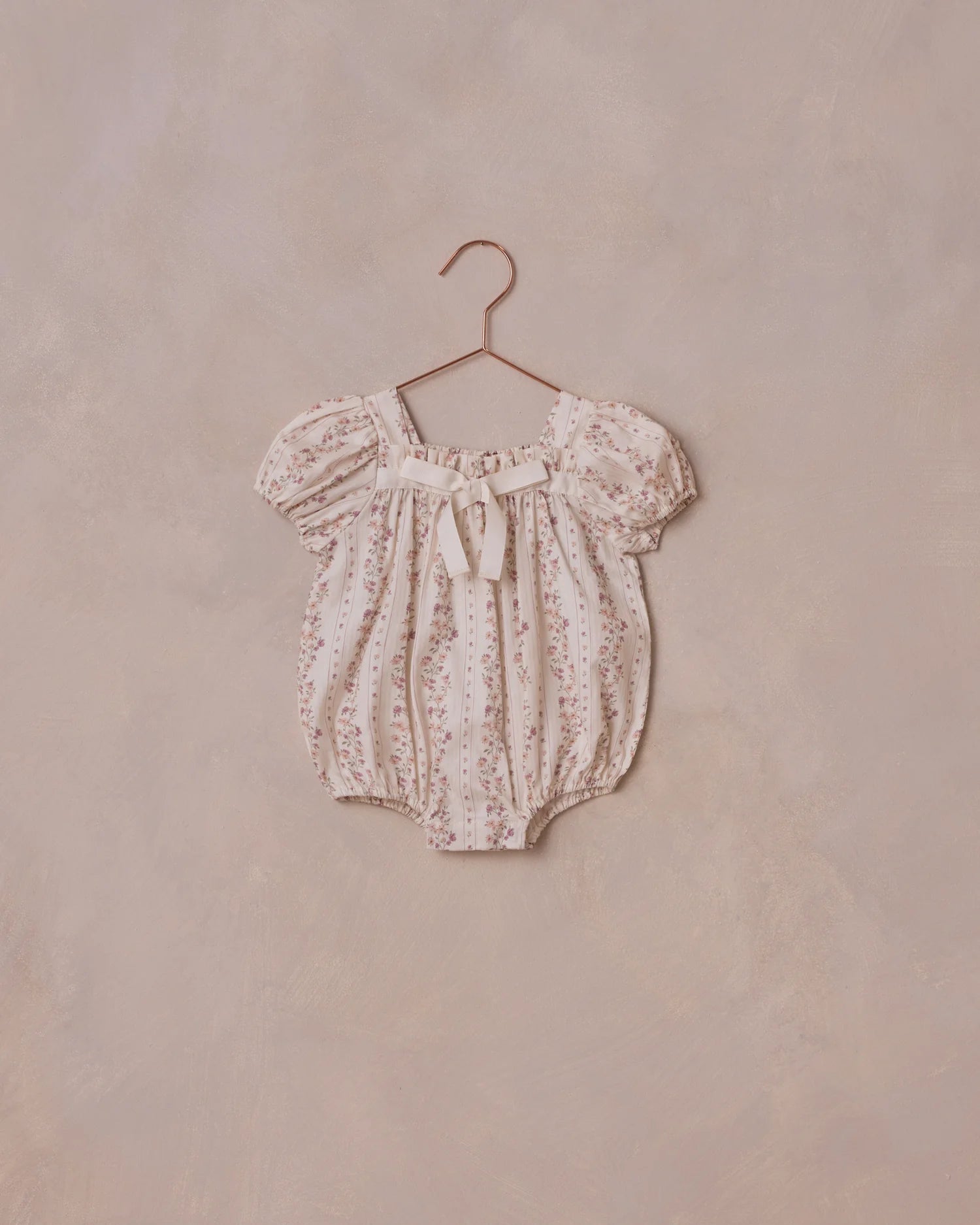 Lyla Romper Floral Stripe by Noralee