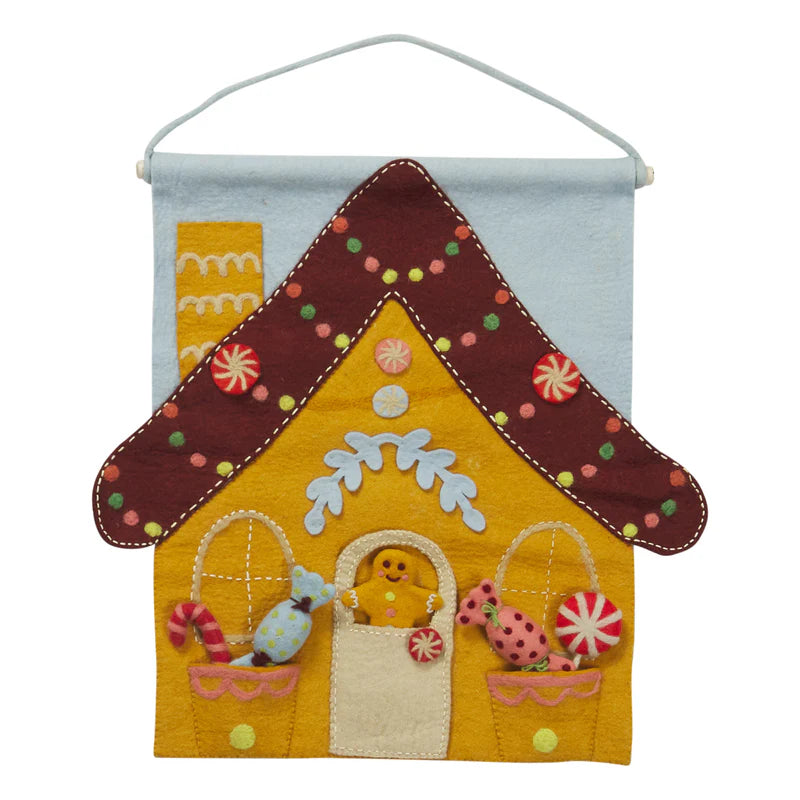 Lyon Gingerbread House Wall Hanging by Sage & Clare