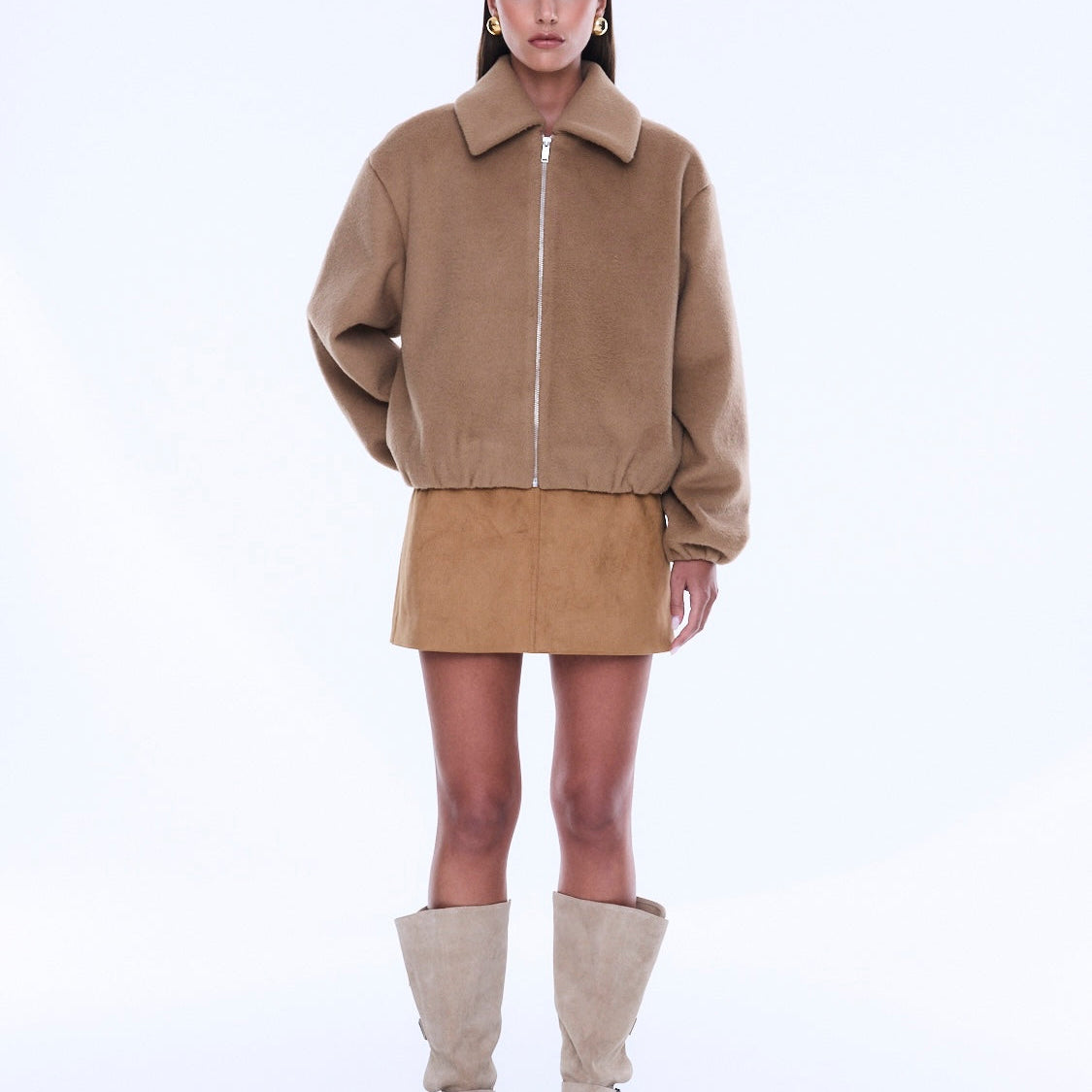 MAEVE WOOL BLEND BOMBER by Ena Pelly