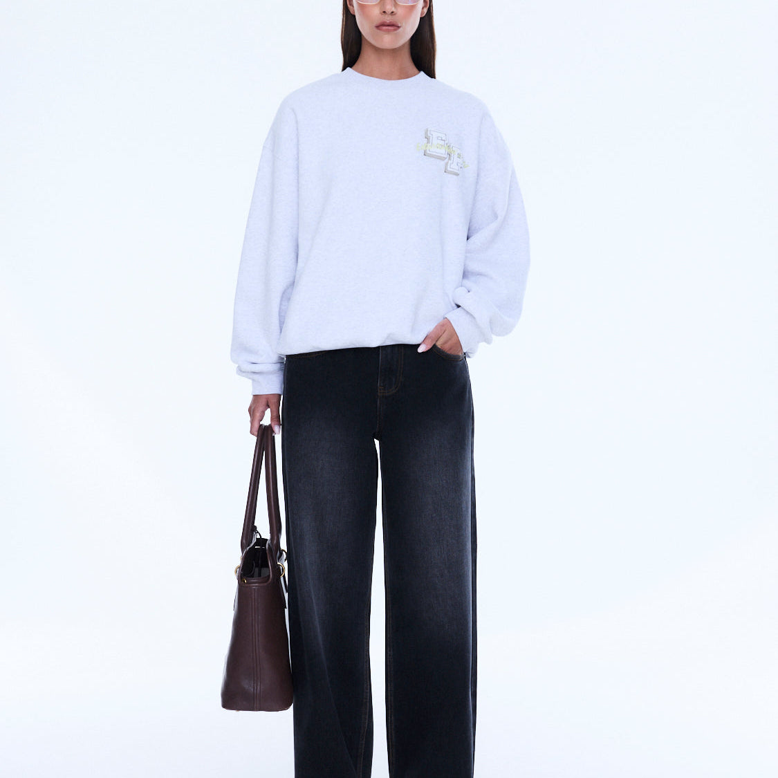 Mila Oversized Sweater - Deep Cherry Red/Ena Pelly by Ena Pelly