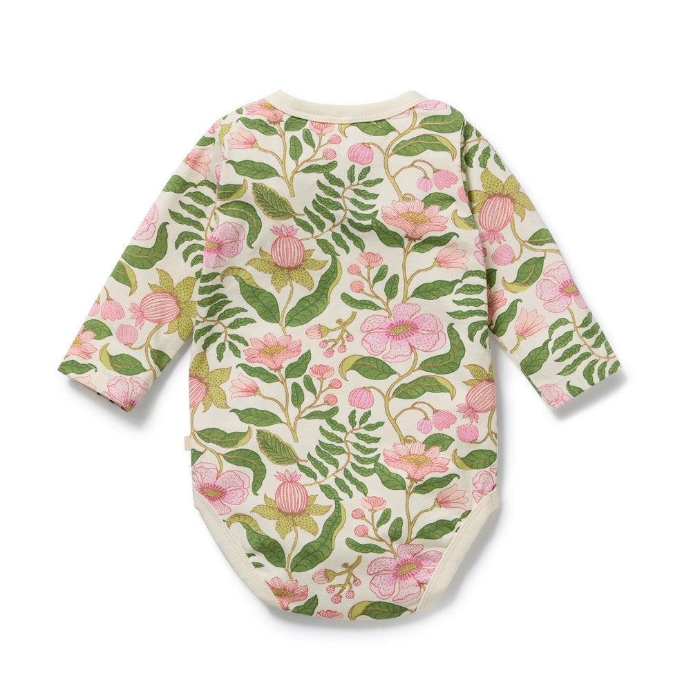 Back view of the Ma Fleur Organic Bodysuit | Wilson + Frenchy