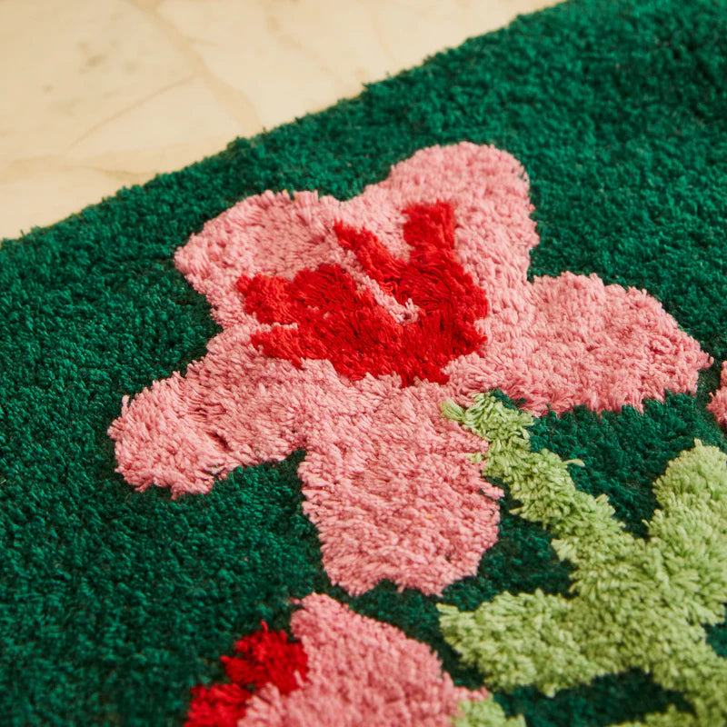 Fabric details of Organic Cotton Mini Bathmat by Sage and Clare