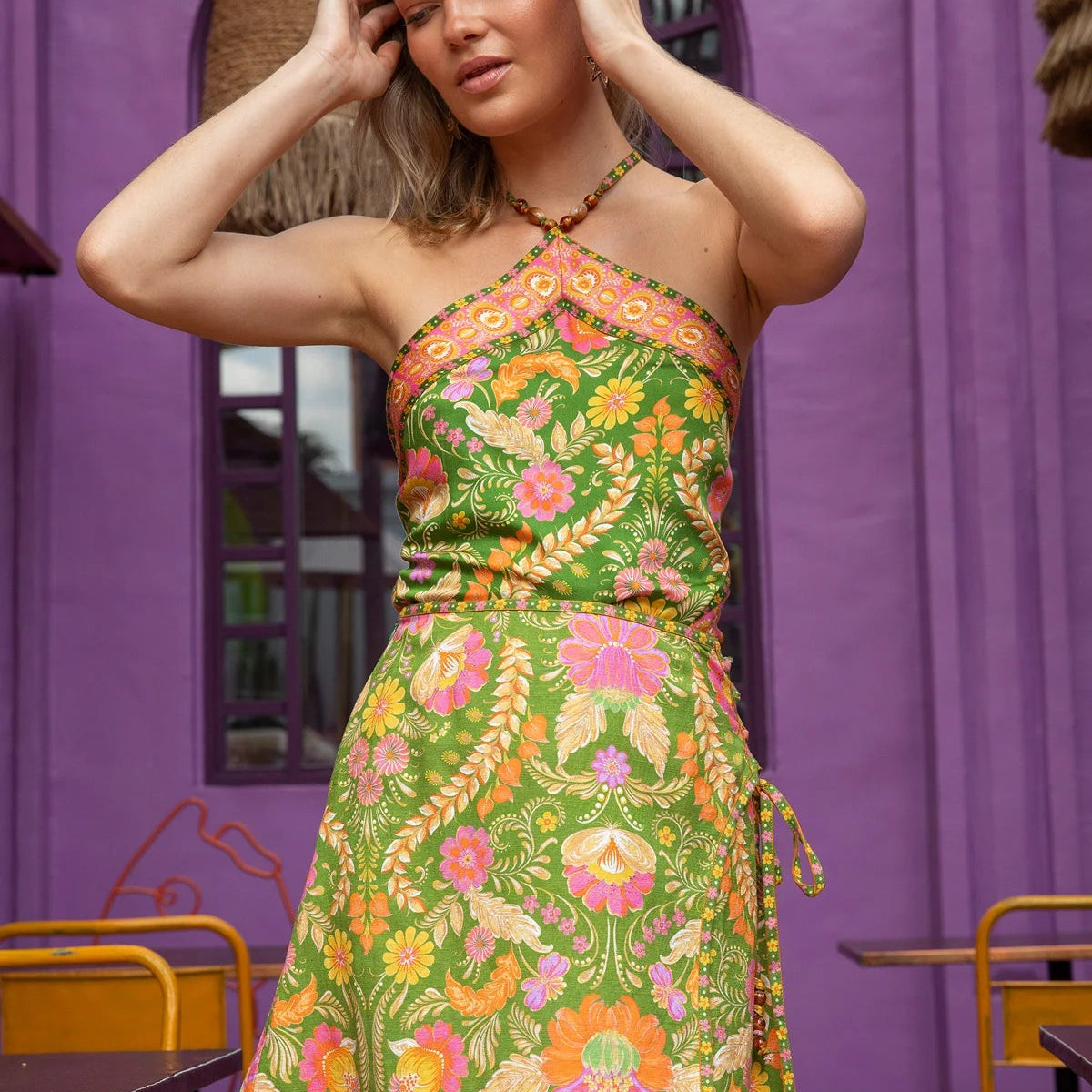 Maison Mini Skirt Guava by Nine Lives Bazaar