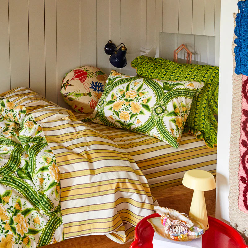 Margaret Cotton Pillowcase Set - La Palma (Standard) by Sage & Clare