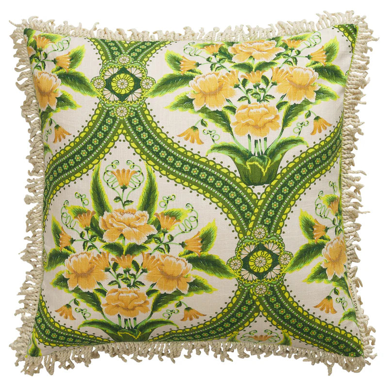 Margaret Fringe Cushion by La Palma by Sage & Clare