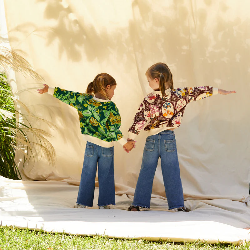 kids wearing Sage & Clare sweaters