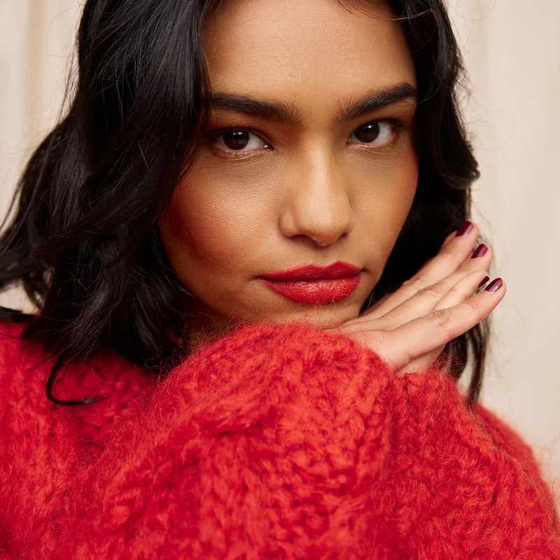 Red mohair Sweater by Sage & Clare