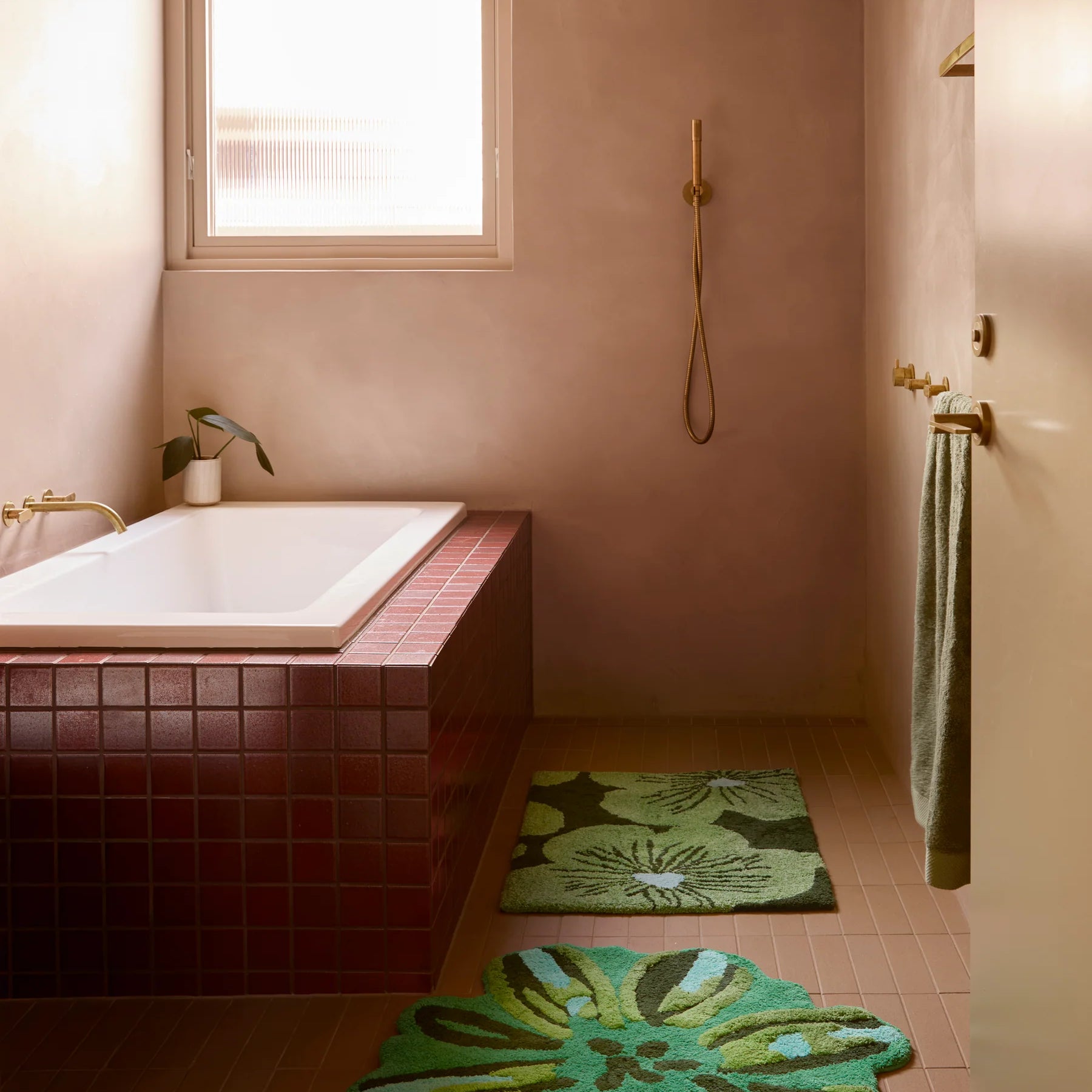 Meadow Green Bath Mat by Bonnie & Neil