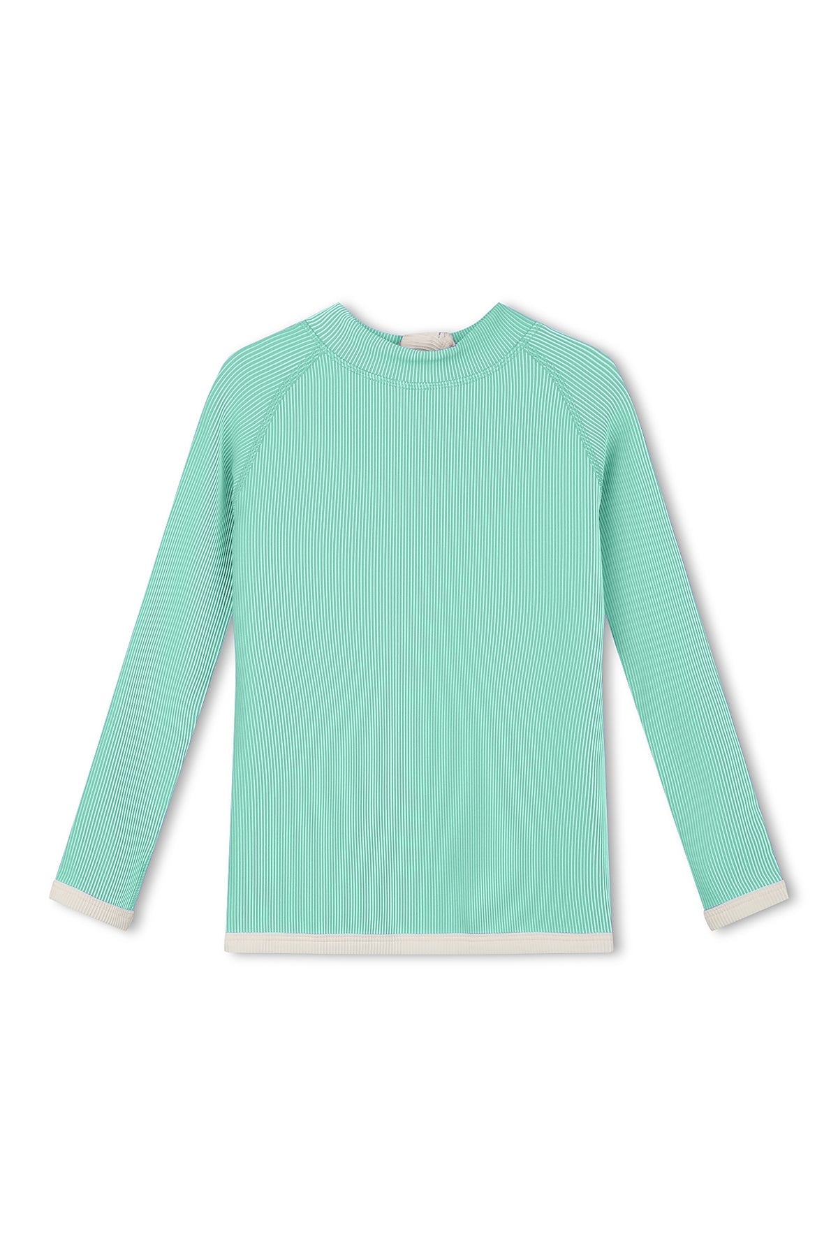 Aqua Mini Stripe Rashie - Aqua by Zulu & Zephyr