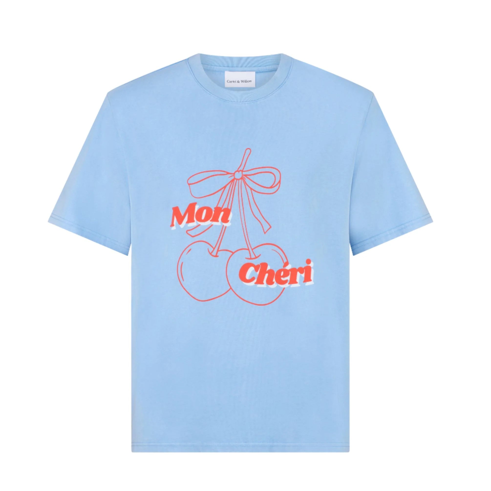 Mon Cheri - Vintage Wash Cornflour Blue / Red by Cartel & Willow