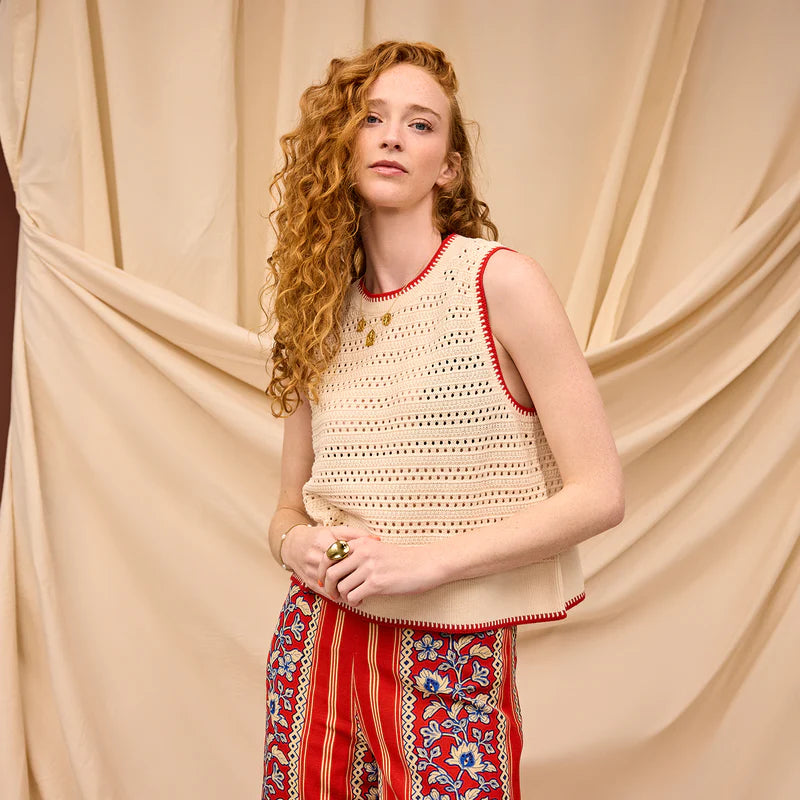 Natalina Knit Top - Pearl by Sage & Clare