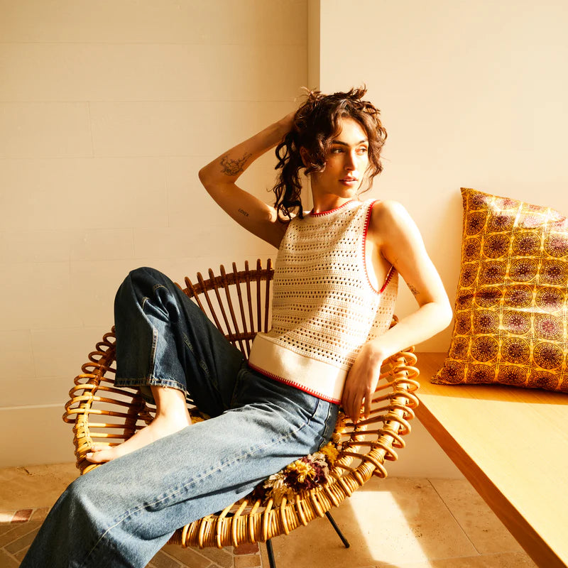 Natalina Knit Top - Pearl by Sage & Clare