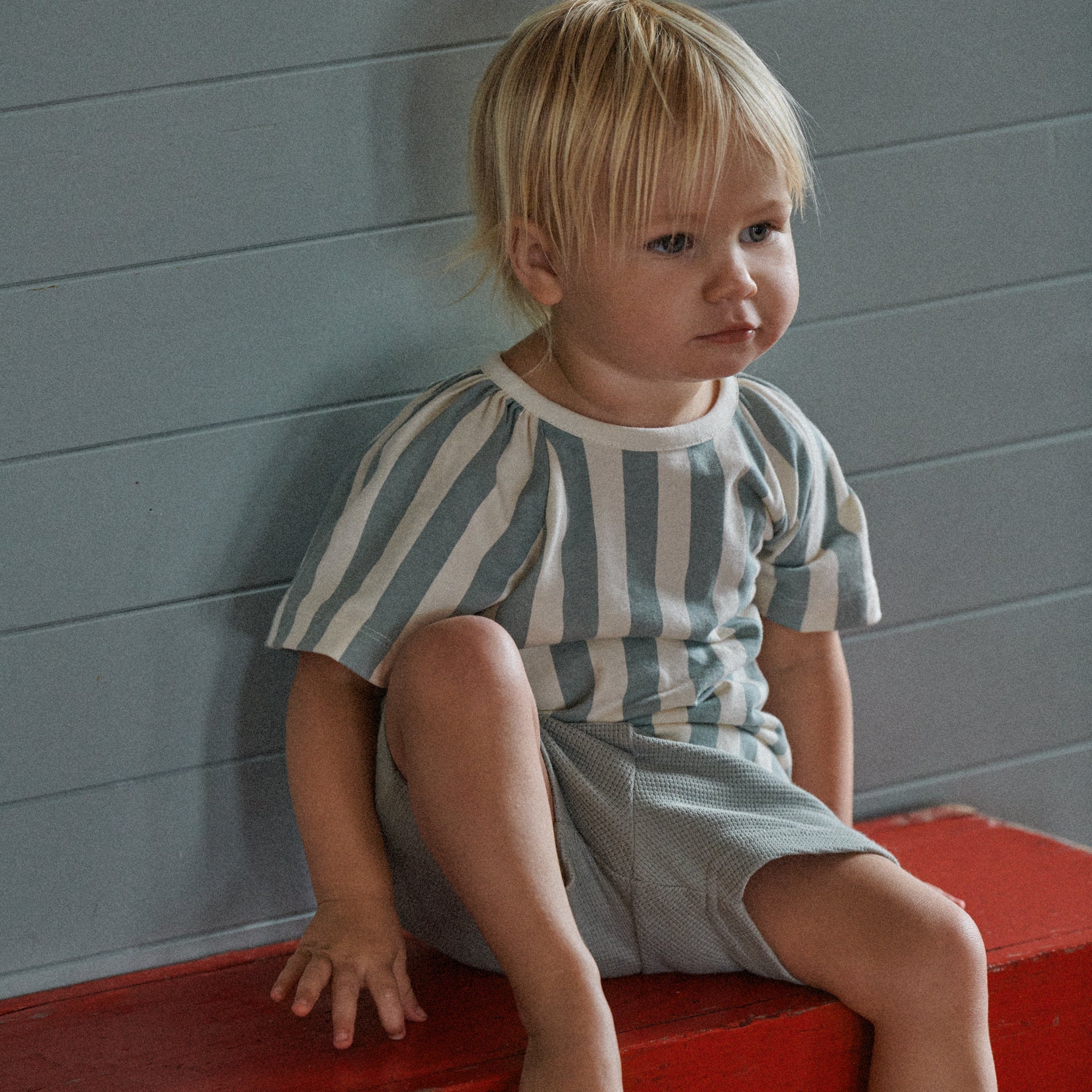 Faye Tee - Star Dew Stripe by Nature Baby