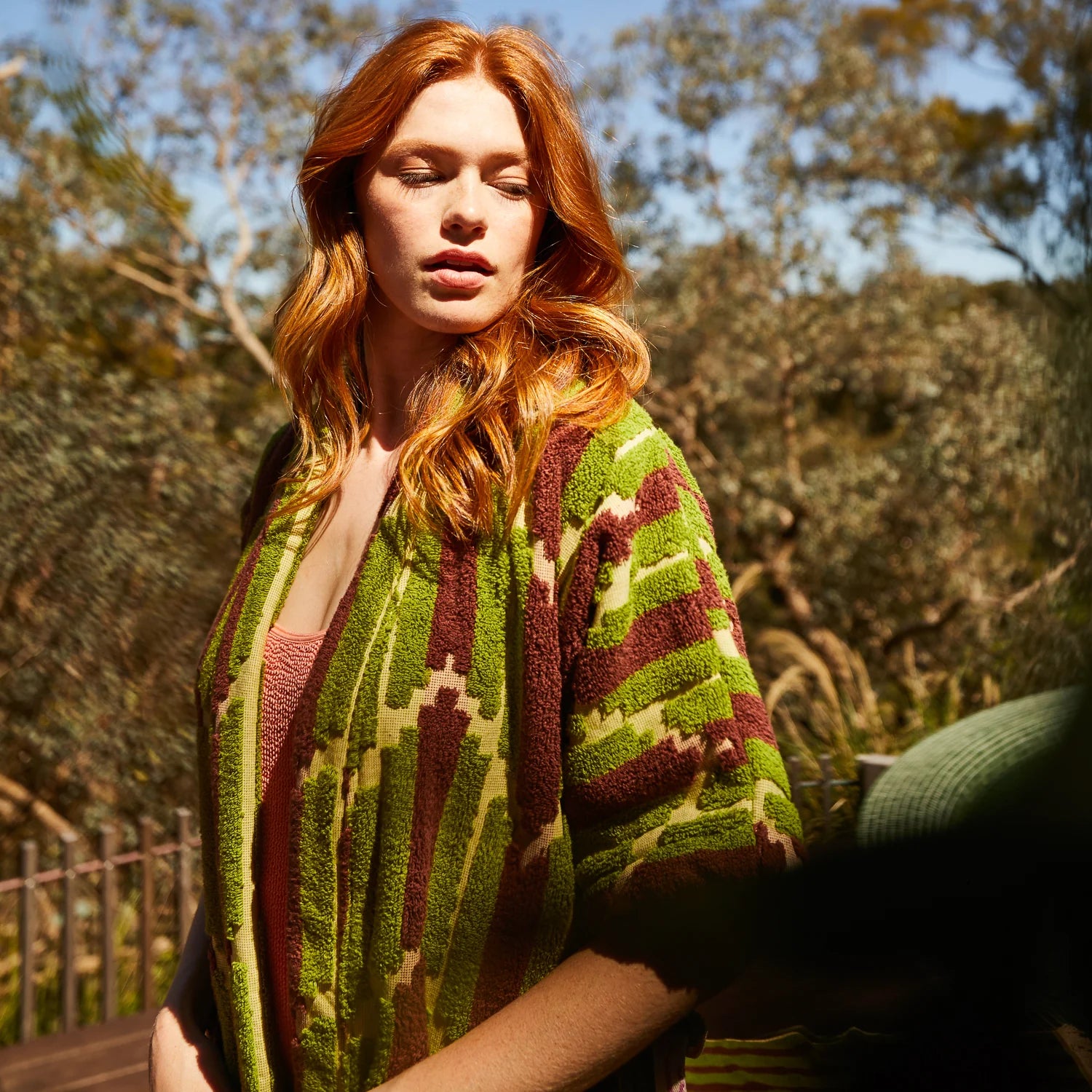 Nisha Terry Kimono Palm by Sage & Clare