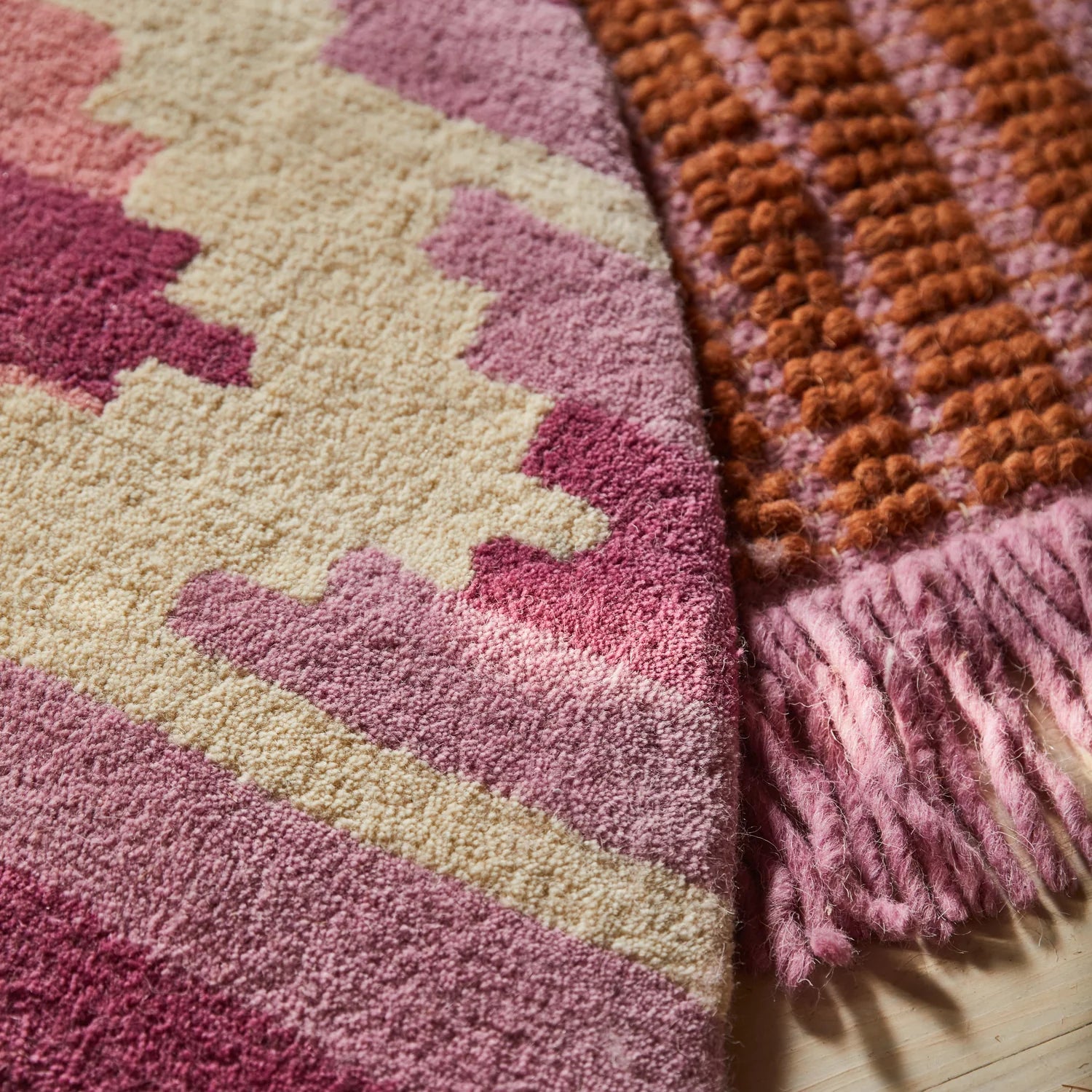 Handmade wool rug by Sage & Clare