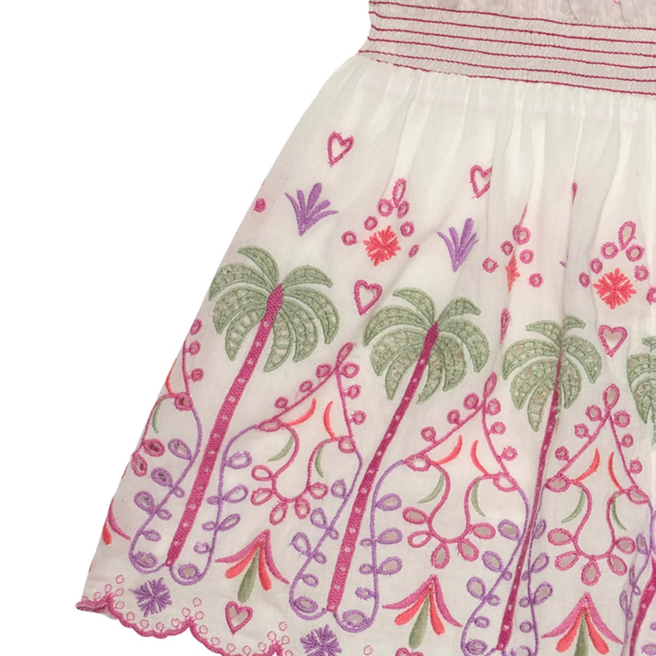 Embroidery details on Oasis Shorts by Tutu Du Monde