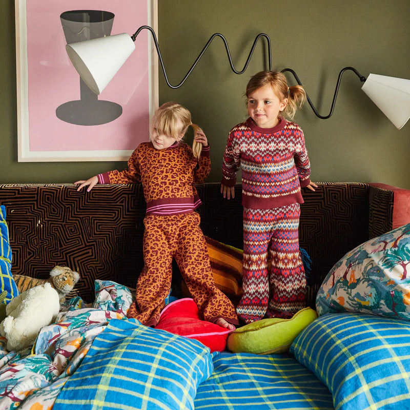organic cotton leopard print knit for kids by Sage & Clare