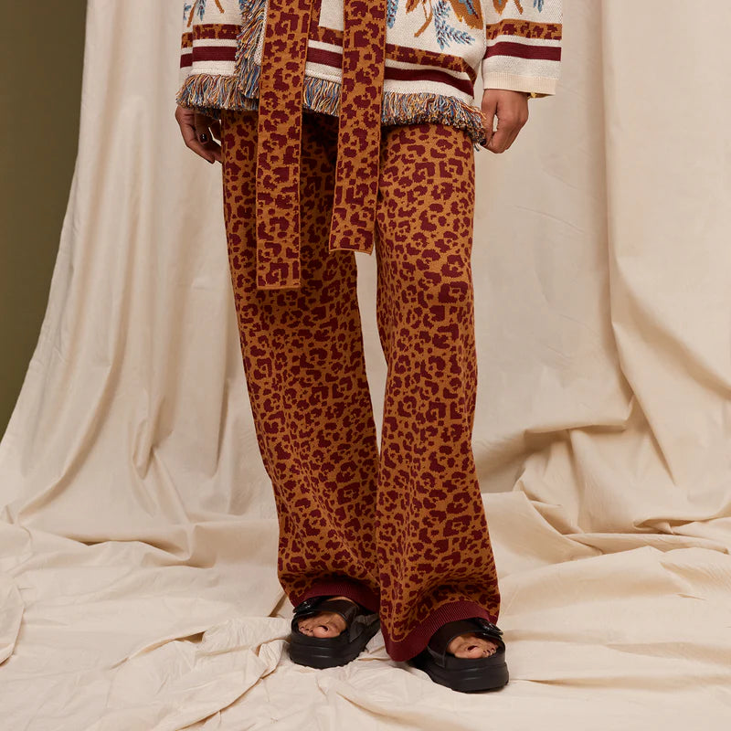 Odette print knit pants by Sage and Clare